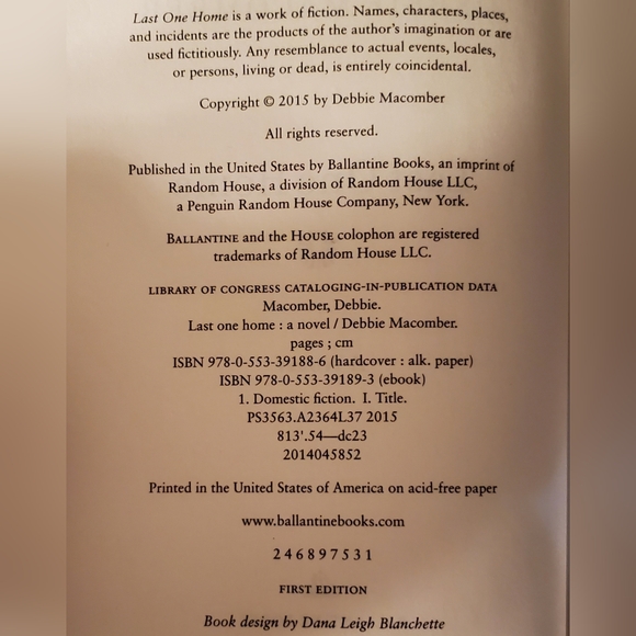 Debbie Macomber novel, Last one home, hardback book. - Picture 5 of 6